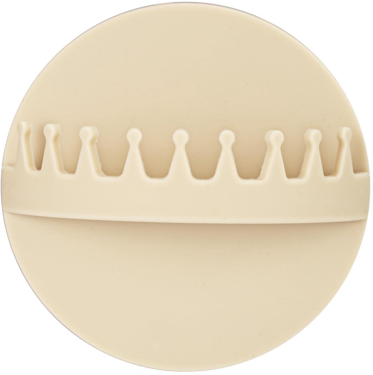 Dailygoods- Haarvanger Douchewand - Siliconen Haarvanger - Wandbevestiging - Voorkomt Verstopping - Universele Maat 9,3x9,3cm - Beige - Afvoerfilter