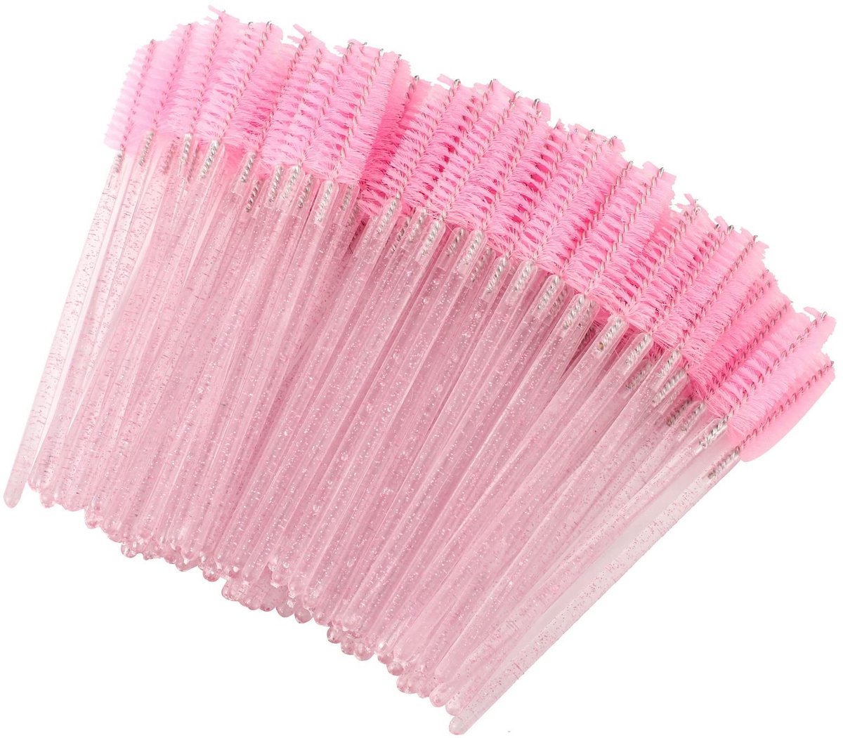 Dailygoods- Wimperborstels 100 Stuks - Wegwerpwimperborstels - Mascara Borstel - Make-Uptool - Kunststof - 10 cm - Mascaraborstel