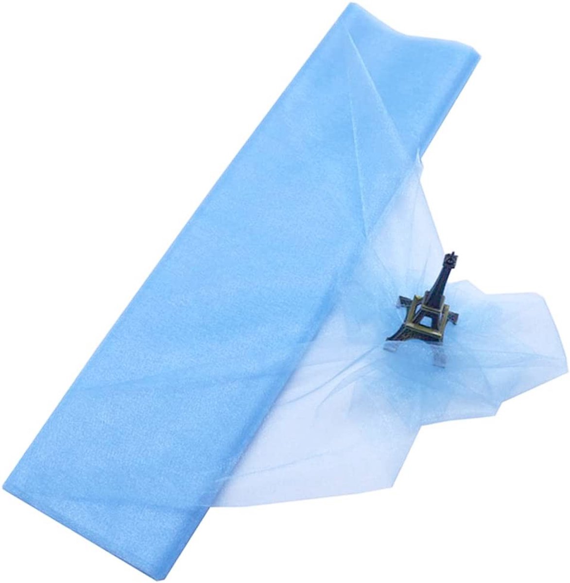 Dailygoods- Organza Decoratiestof 48 cm x 10 m - Naaien Bruidssluiers - Decoratielint Feest - DIY Handwerk - Meerdere Kleuren - Polyester Materiaal - Tule