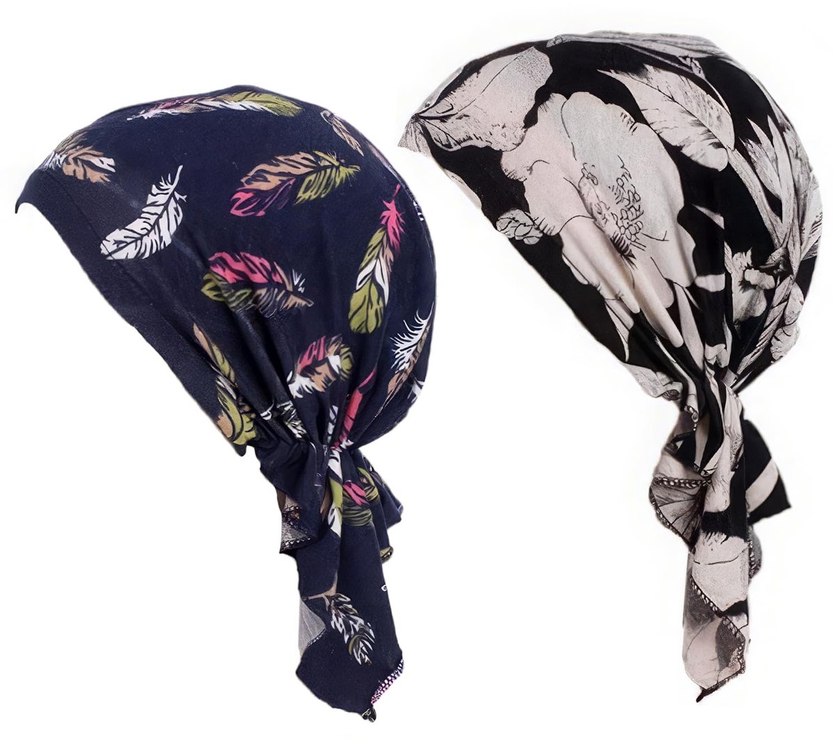 Dailygoods- Hijab met plissé-design - Voorgeknoopte Sjaal - Hoofddeksel voor Dames - Chemotherapie - Zacht Bamboe - Verstelbaar 52-60 cm - Hoofddoek