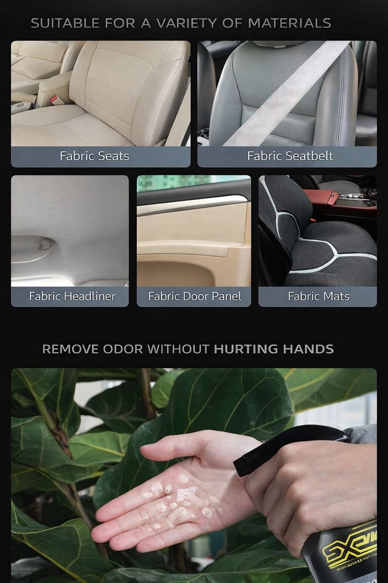 TLVX Automotive Interieur Reiniger 500ML Spray Fles / Vlekken Bekleding Reinigen Stof / Leer / Suede / Interior Foam Cleaner / Boot Stoelen / Auto dashboard Schuimreiniger / Vlekken Verwijderen Bankstel / Panelen schoonmaken / Effectief! – foto 3