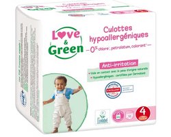 Love & Green Hypoallergene Luierbroekjes 32 Broekjes Maat 4 (8-15 kg)