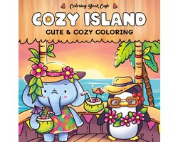 Coloring book cafe - Cozy island