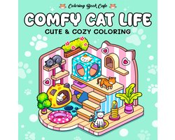 Coloring book cafe - Comfy Cat Life