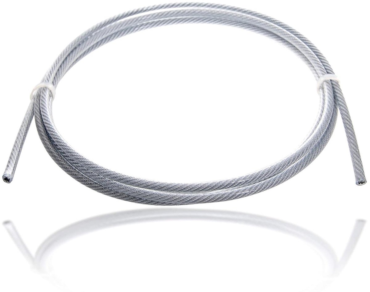 Ommantelde Staalkabel - IJzerdraad Touw - Vastzetten Goederen - Flexibel Duurzaam - 3-12 mm Dikte - Transparant