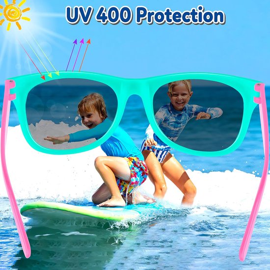 24 stuks kinderzonnebrillen - UV400 - neon kleuren - feest — afbeelding 5