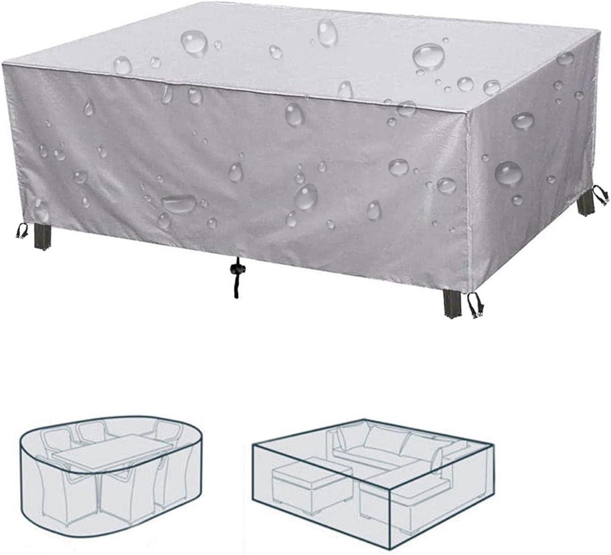 Tuinmeubelhoes - Beschermhoes Meubels - Meubels Beschermen - Waterdicht Oxford Stof - 170x80x70cm - Zilver