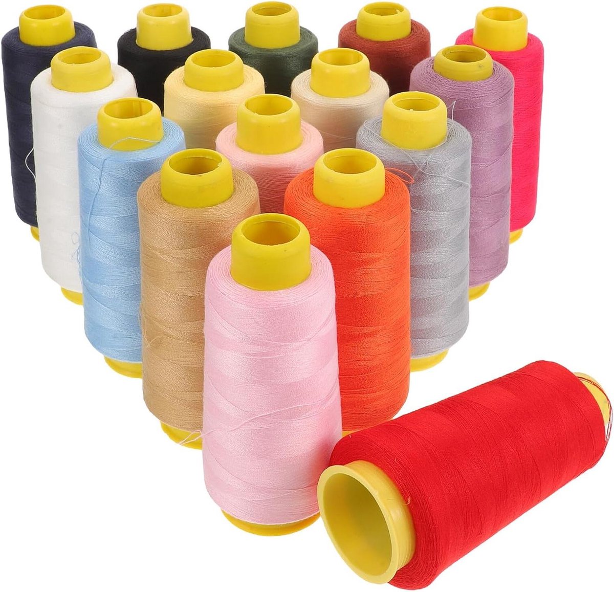 Naaigaren Set - Borduurgaren Polyester - Kleding Repareren - Hoge Treksterkte - 16 Klosen - Diverse Kleuren