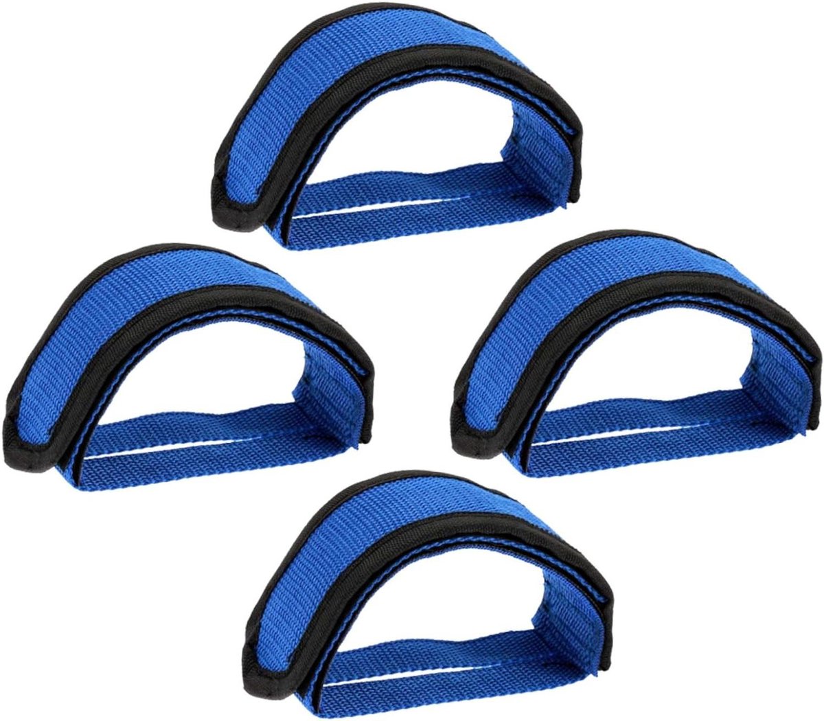Fietspedalen Banden - Voetfixatie Riemen - Veilige Rit - Dubbele Kleefbanden - Verstelbaar - Blauw