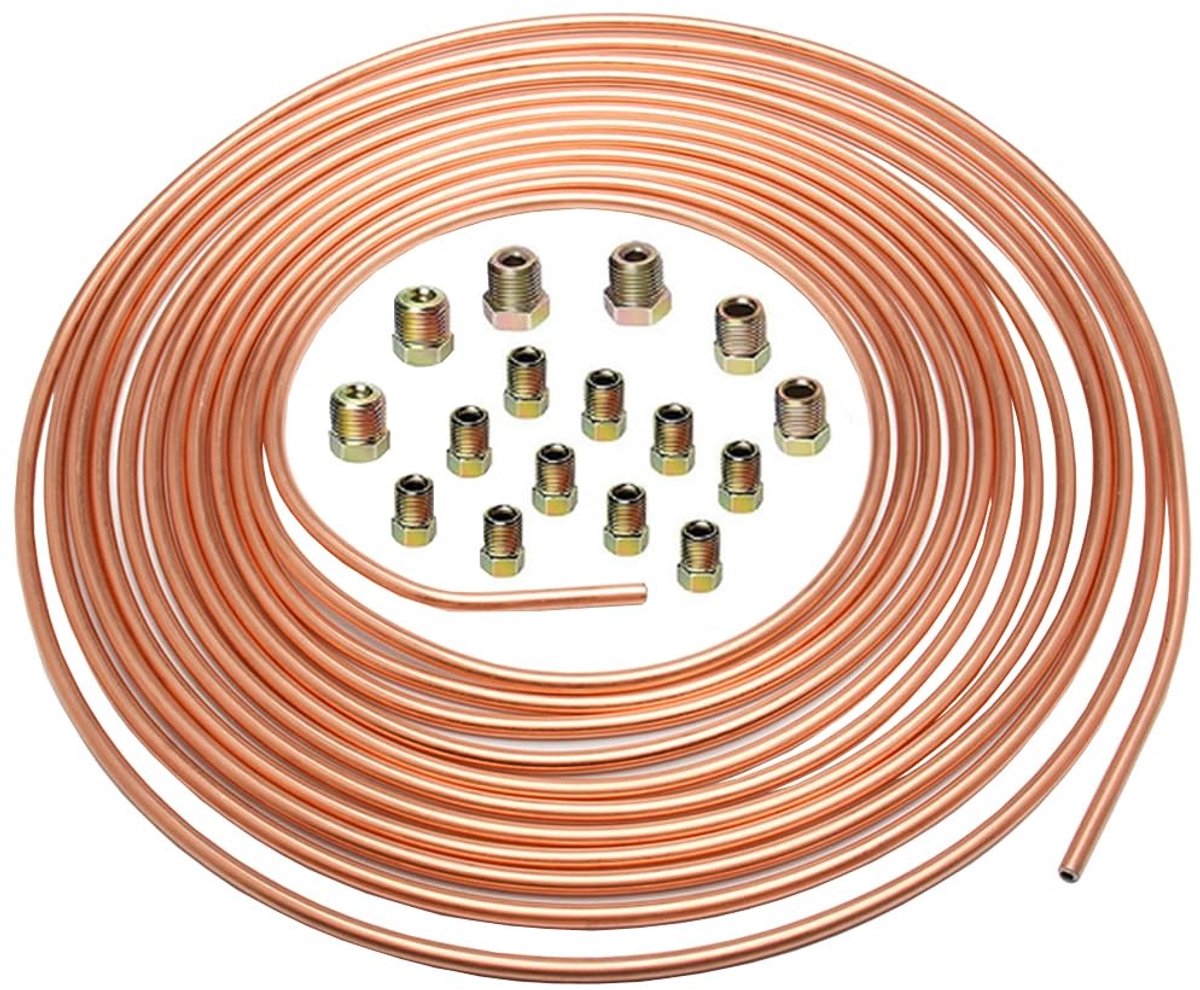 Dailygoods- Remleiding 4.75mm - Remleiding Felsset - Remleiding Sleutel - Koppeling - 16 Moeren - Hoogwaardige prestaties - Remslang