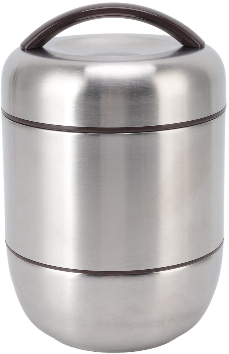 Dailygoods- Lunchbox Roestvrij Staal - Lekvrije Bento - 4 Laags - Draagbare Lunchcontainer - 1.5L Capaciteit - Ideaal voor School/Picknick - Bento Box