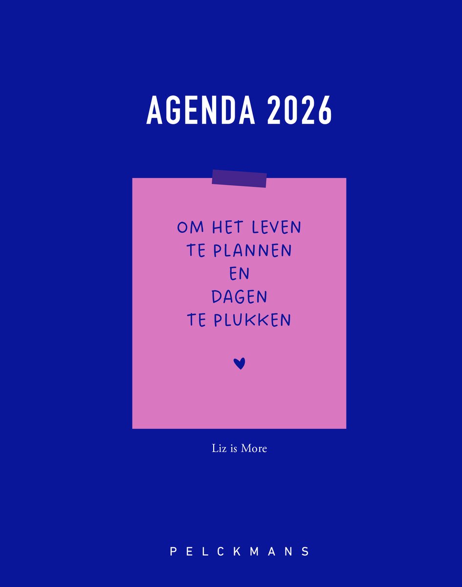 Pelckmans Liz is more agenda 2026-2027 - inspirerende planner met reflectie & rustmomenten