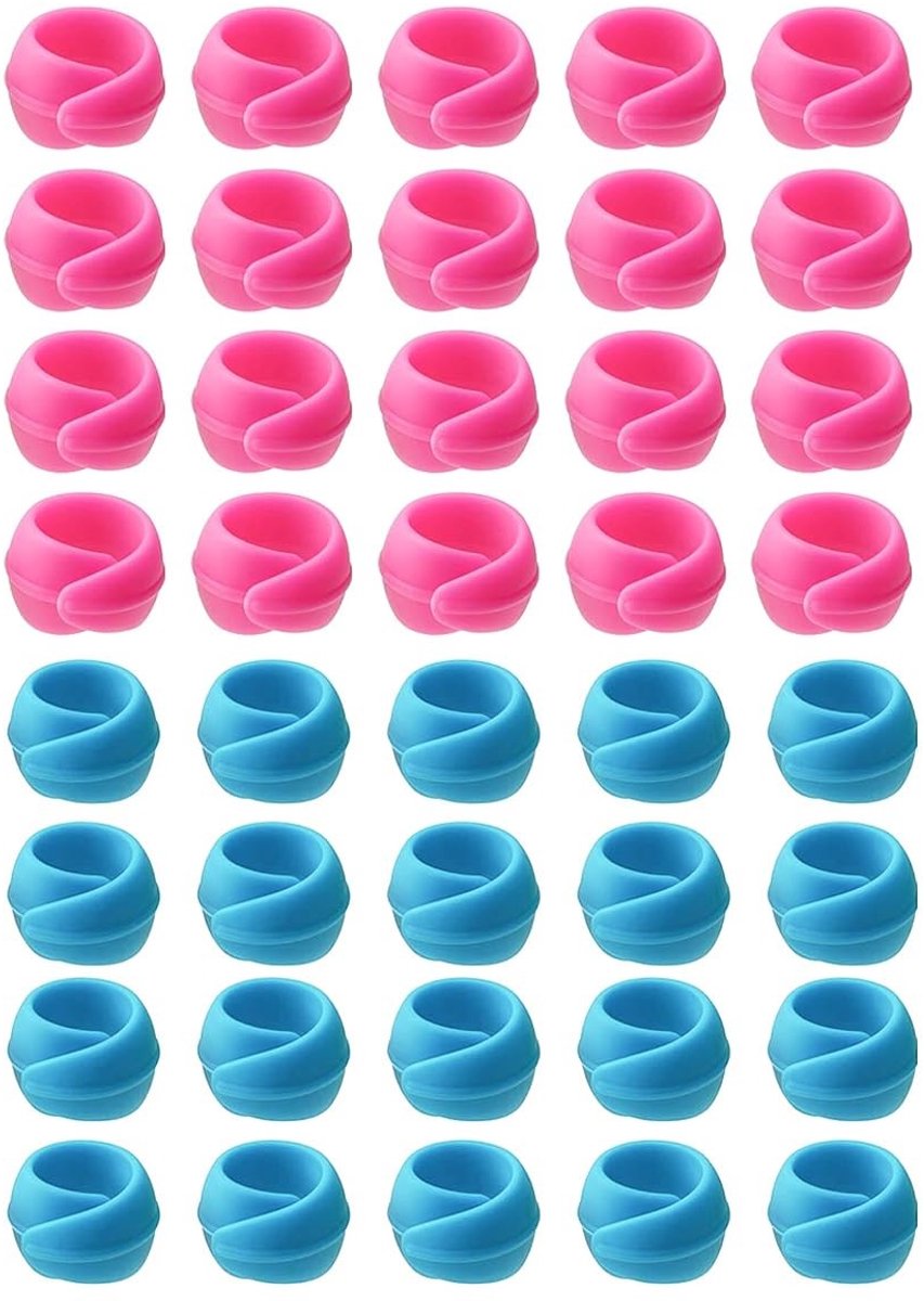 Dailygoods- Spoelhouder 40 Stuks - Spoelbevestigingsklemmen - Draadorganizer - Klemspoelbevestiging - Geschikt voor Borduur- en Naimachines - Afmetingen 2,8 x 2,8 cm - Spoelclips