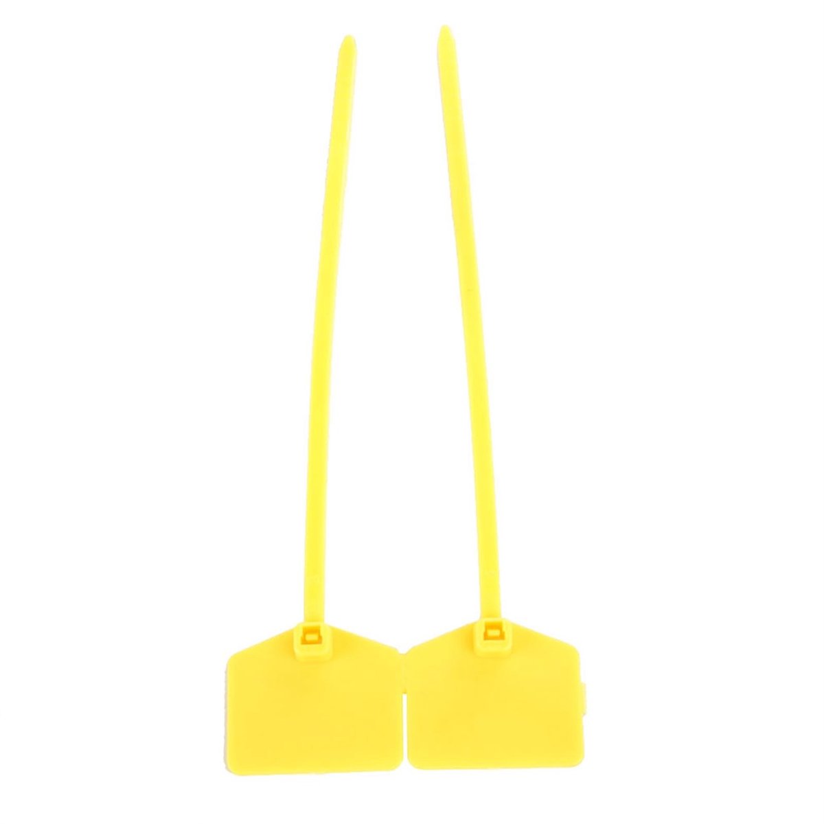 Dailygoods- Ritsbanden 100 stuks - Zelfvergrendelende Beveiligingslabels - Beschrijfbare Labelmarkeringsbanden - Pull Tite - Voor Bagage/Kabel - Stabiele Zip Tie Tags - Labeltags