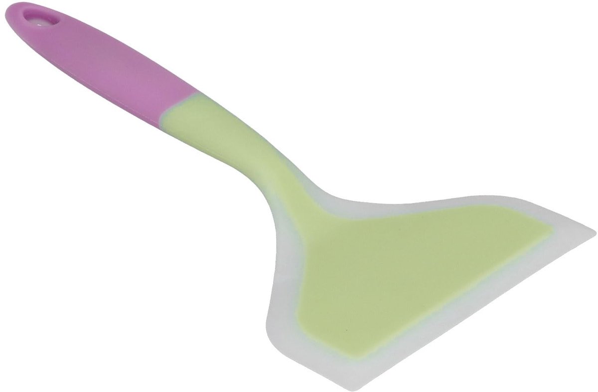 Dailygoods- Siliconen Spatel Hittebestendig - Tweekleurig Ontwerp - Ergonomische Handgreep - Vaatwasmachinebestendig - Eenvoudig Schoon te Maken - Keukengereedschap - Kookschep