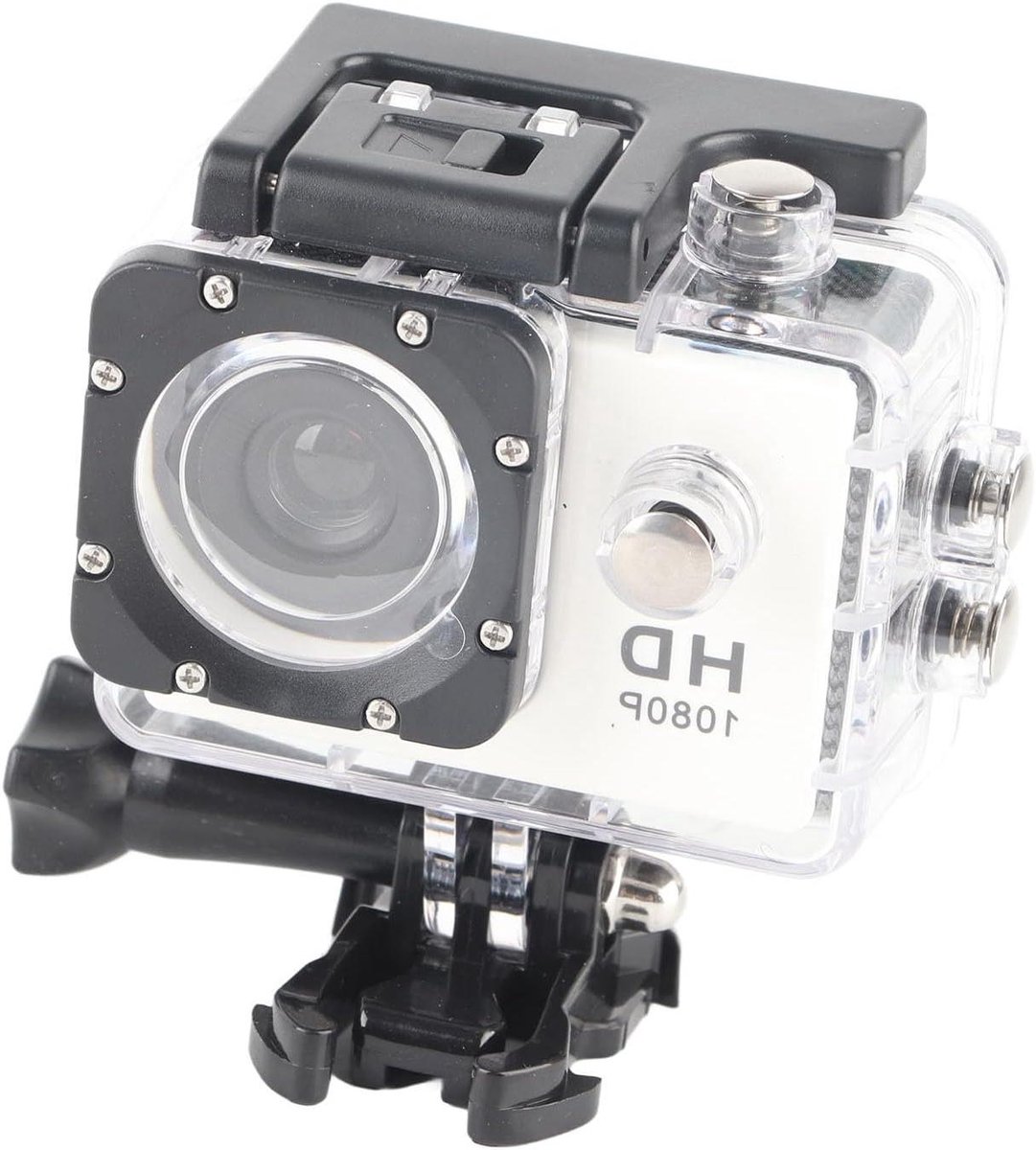 Onderwatercamera - Actiecamera Duikcamera - Buiten Sporten - 30 Meter Waterdicht - 1080p HD - Wit