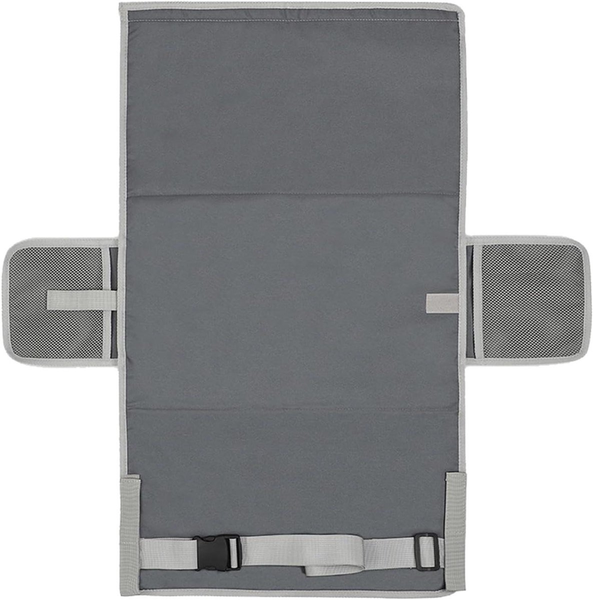 Vliegtuigbed Kinderen - Reishangmat Kind - Comfortabel Slapen - Verstelbare Lengte - 76 x 445 cm - Grijs