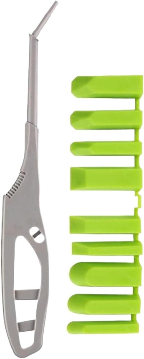 Kitgereedschap Set - Voeg Verwijderaar - Naden Afwerken - 9 Verwisselbare Koppen - 22 cm Handvat - Meerkleurig