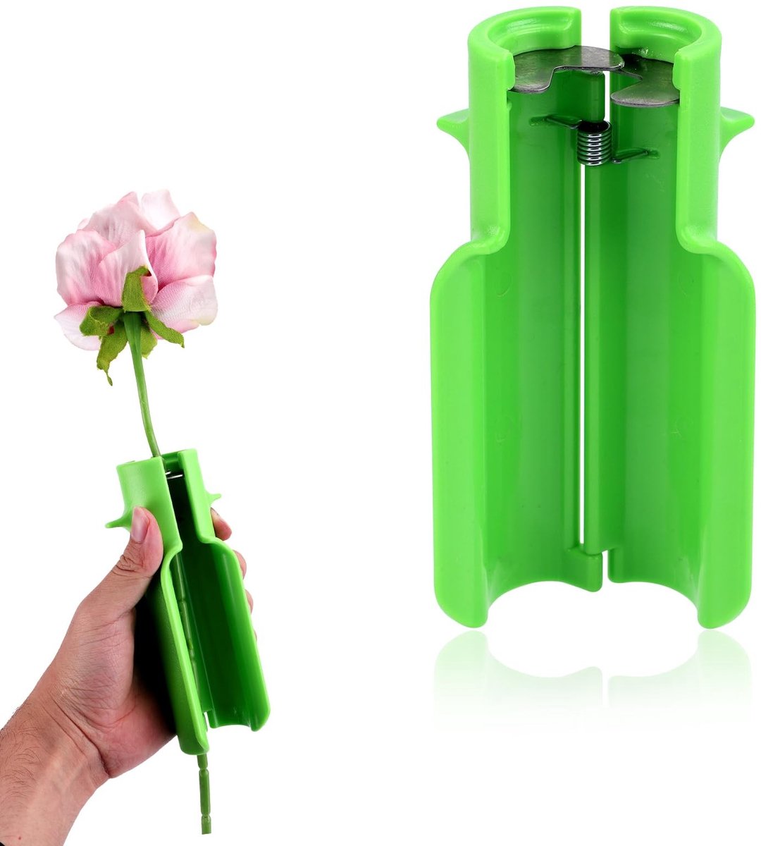 Dailygoods- Doornentferner Groen - Plastic Doornverwijderaar - Tuingereedschap - Bloemschikken - 15.5 x 5.8 cm - Effectief en gebruiksvriendelijk - Rozenverzorging