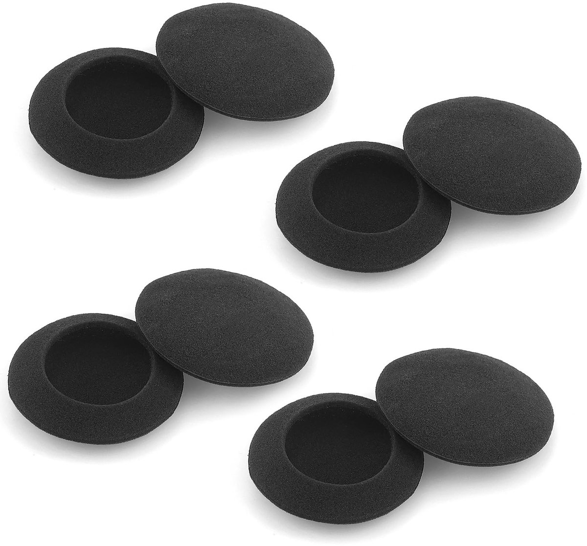 Dailygoods- Oorkussens 8 stuks - Vervangende Oorkussens - Schuim - Zwart - Antislip - Geluidsdicht - Oorpads
