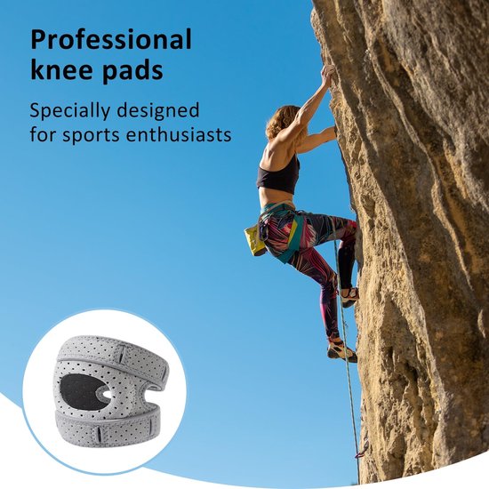 Kniebandage voor Wellness en Pijnverlichting, Set van 2, Patella Stabilisatie, Ondersteuning voor Sporters en Dansers, Vermindering van Belastingen en Blessures — afbeelding 2