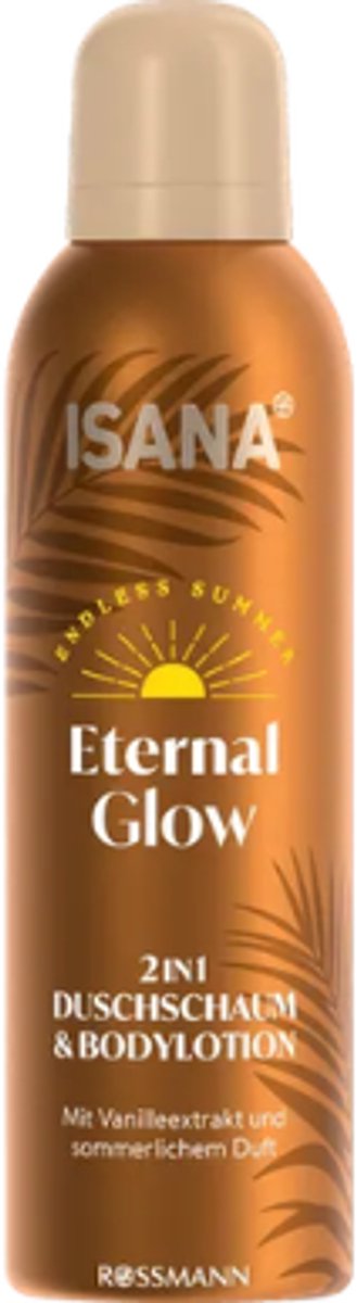 2in1 Doucheschuim & Bodylotion Eternal Glow - Isana | 1x 200ml - Met Vanille-extract & Sheaboter | Limited Edition 2026