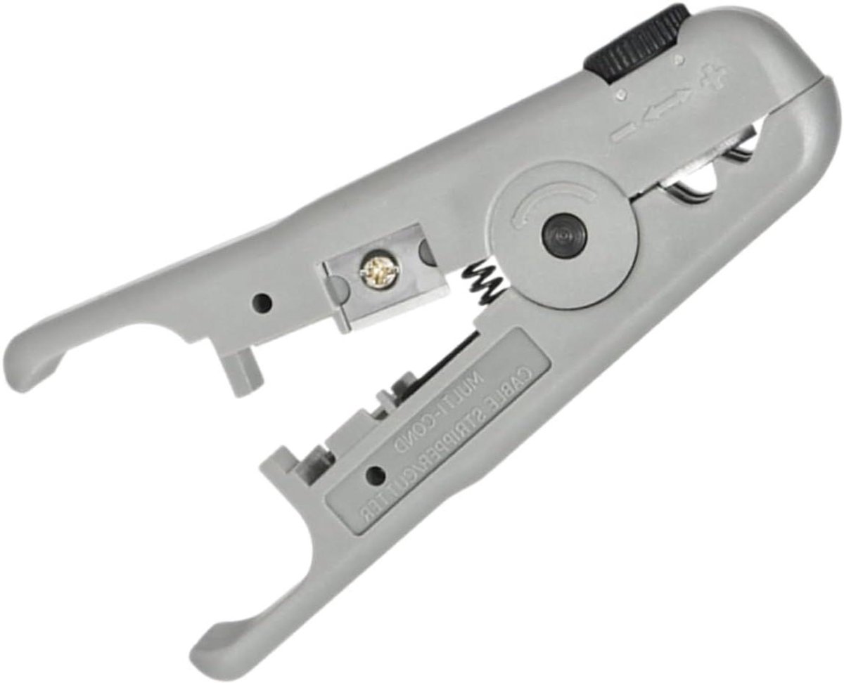 Elektrische Draadstripper - Striptang Kabelstripper - Elektra Klussen - Ergonomisch Ontwerp - 11 x 5.7 cm - Grijs