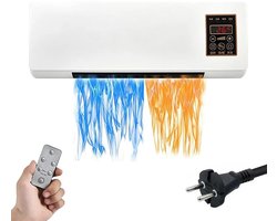 Innovastore Luchtkoeler- Wandmodel Luchtcirculatie – Elektrische 2-in-1 Koeler en Verwarmer – Split-unit – Klimaatbeheer – 1800W