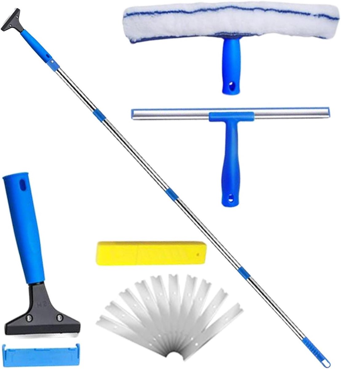 Schoonmaakrubber - Badkamer trekker - Vlekken verwijderen - Buigbestendig ontwerp - Uitschuifbaar - Niet gespecificeerd
