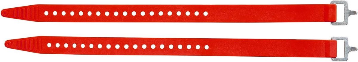 Spanbanden Set - Bevestigingsriemen - Bagage Vastzetten - Antislip Materiaal - 40 cm - Rood Oranje