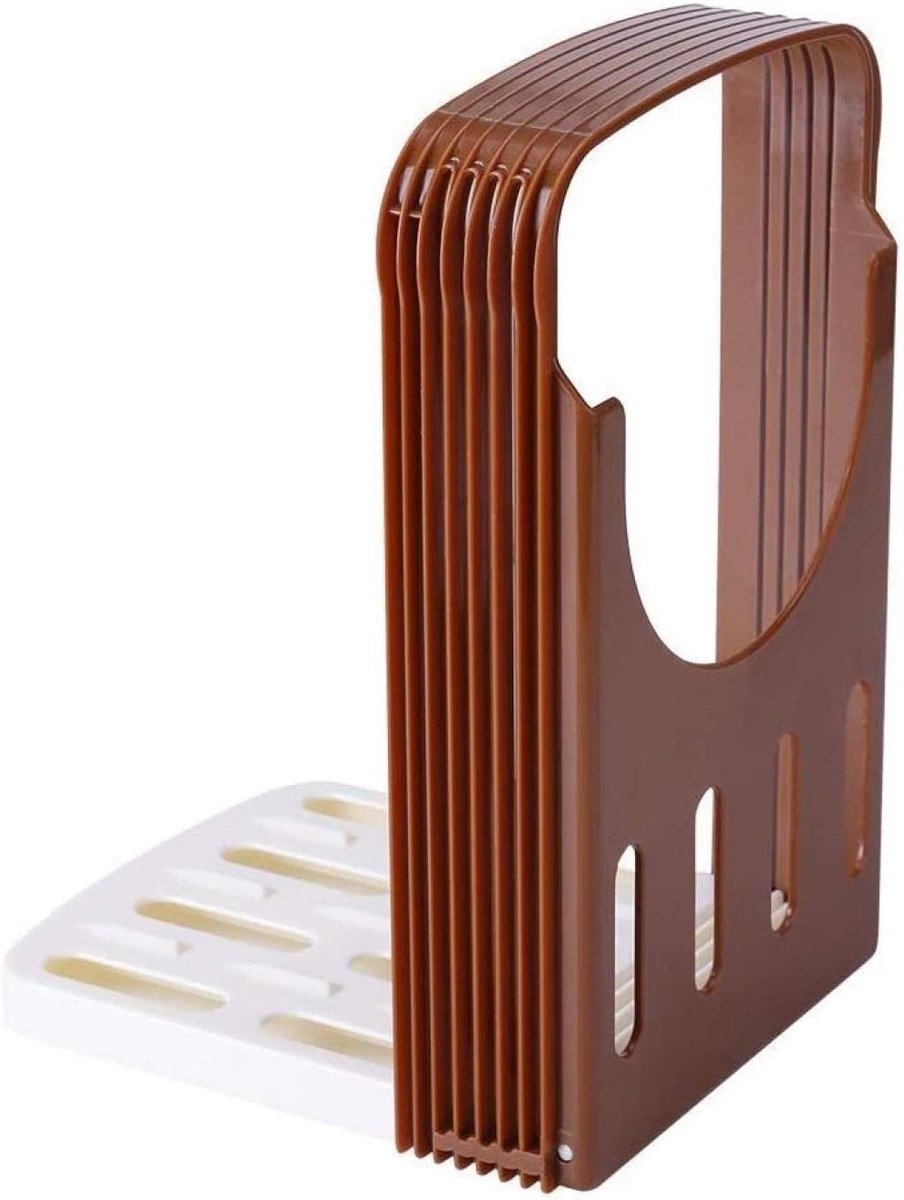Brood Snijmachine - Brood Snijder - Gelijkmatig Snijden - Verstelbare Dikte - 23x145x35 cm - Natuur