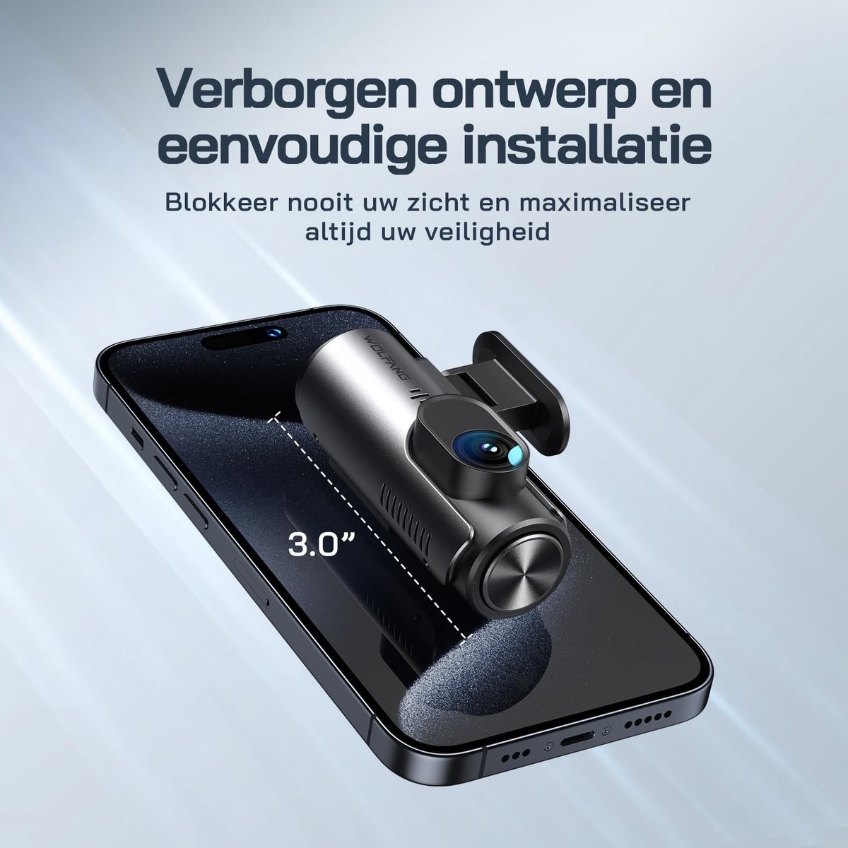 Dashcam Auto Voor-Achter 4K WiFi Dashcam - 32GB SD-kaart - Ultra Nachtzicht - 170° Groothoek - WDR - 24-uurs Parkeermodus - G-sensor - Loop Recording – foto 2