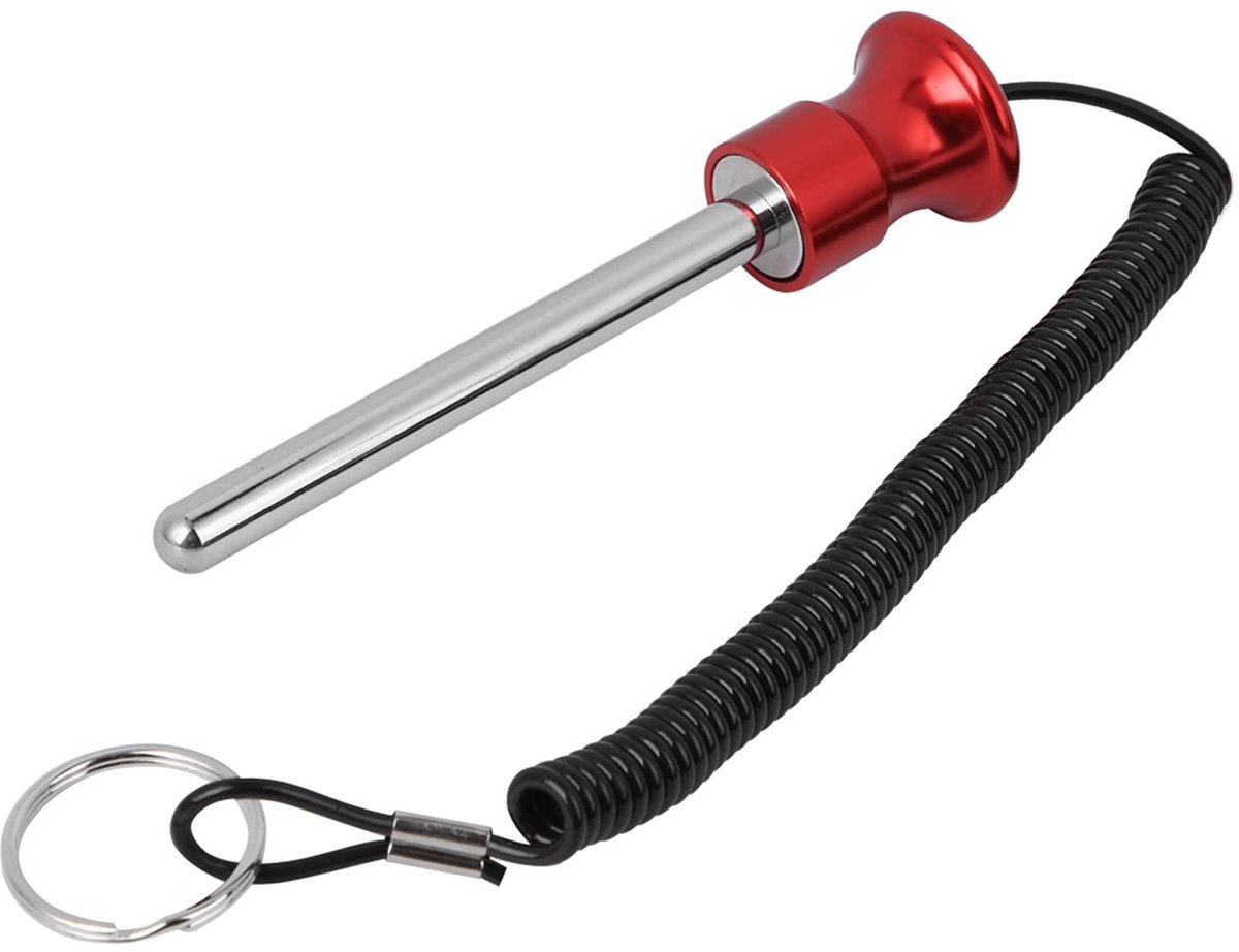 Dailygoods- Gewichtspen 5,5" - Magnetische Stapelpen - Snelontgrendelingspen - Trekkoord - Krachttraining - Aluminiumlegering - Duurzaam en roestbestendig - Gewichtstang