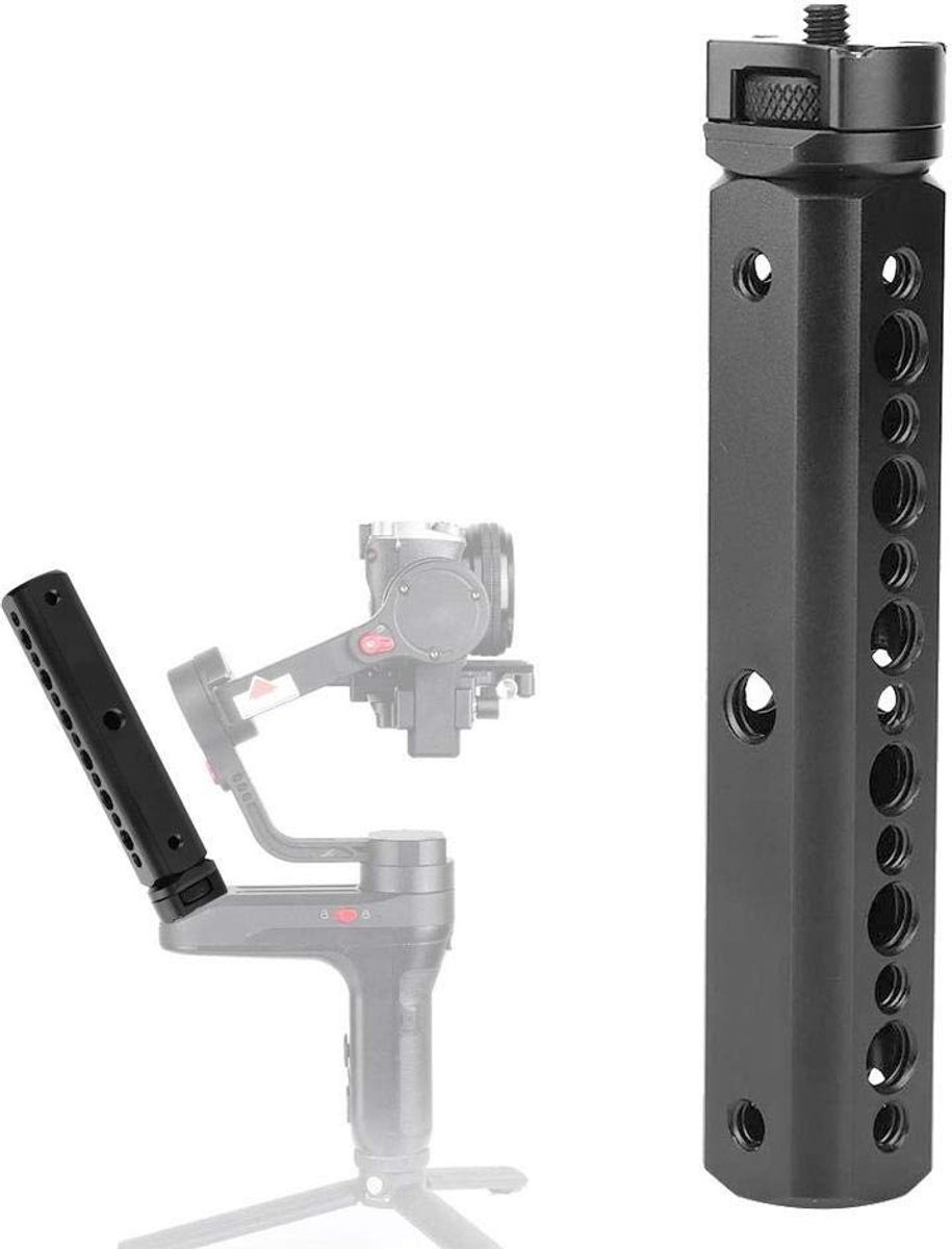 Dailygoods- Camera Handgreep met Meerdere Schroefgaten - Stabilisator Smartphone - Gimbal Handvat - Accessoires Bevestigen - Compatibel met Zhiyun Weebill Lab
