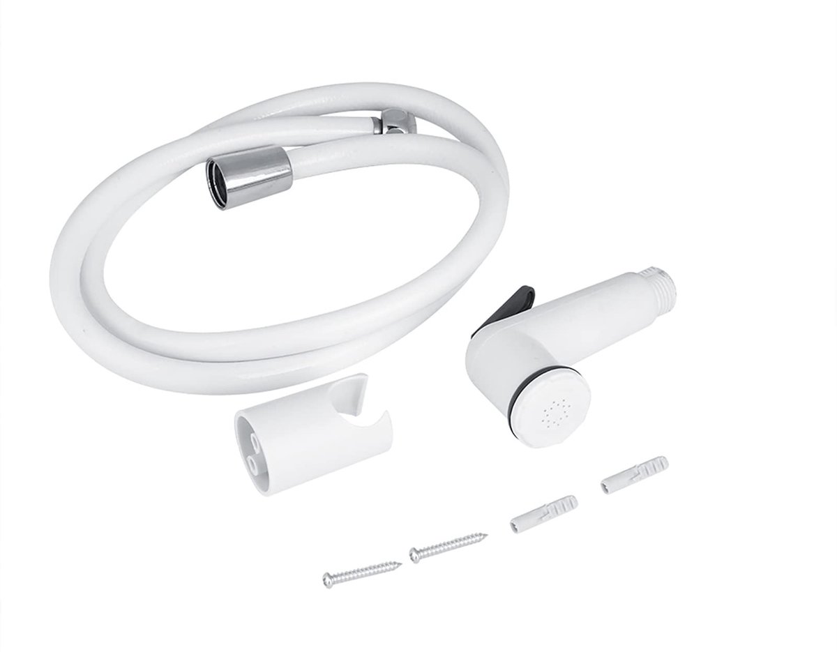 Dailygoods- Bidet Handdouche Set - Handdouche met Slang - Wandbeugel - Lichtgewicht - Ergonomisch - Waterbesparend