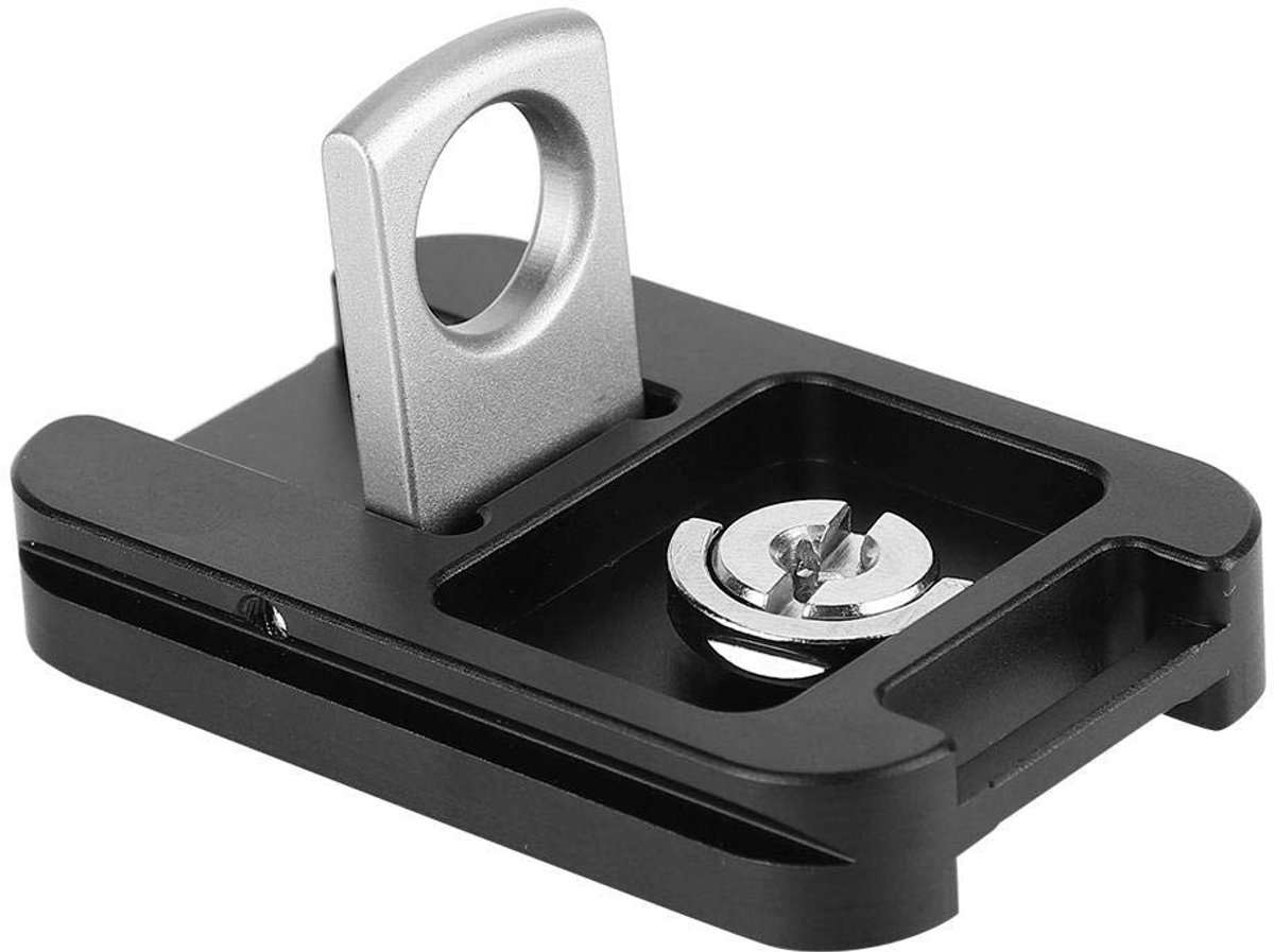Dailygoods- Quick Release Plate Lichtgewicht Aluminium - Draagbare Bevestiging - 1/4" Schroef - Riemgesp - Arca-Swiss Compatibel - Schokbestendig - Statiefplaat