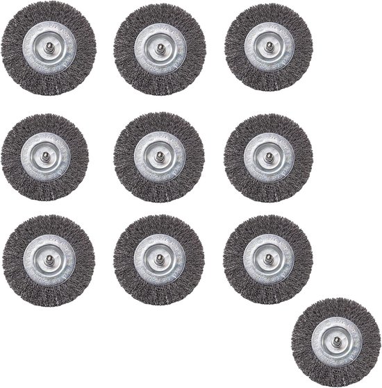 Voegenborstels Sets - Nylon Metaal - Voegen Reinigen - Voor Hardnekkig Vuil - 10 cm Diameter - Nylon Metaal — afbeelding 5
