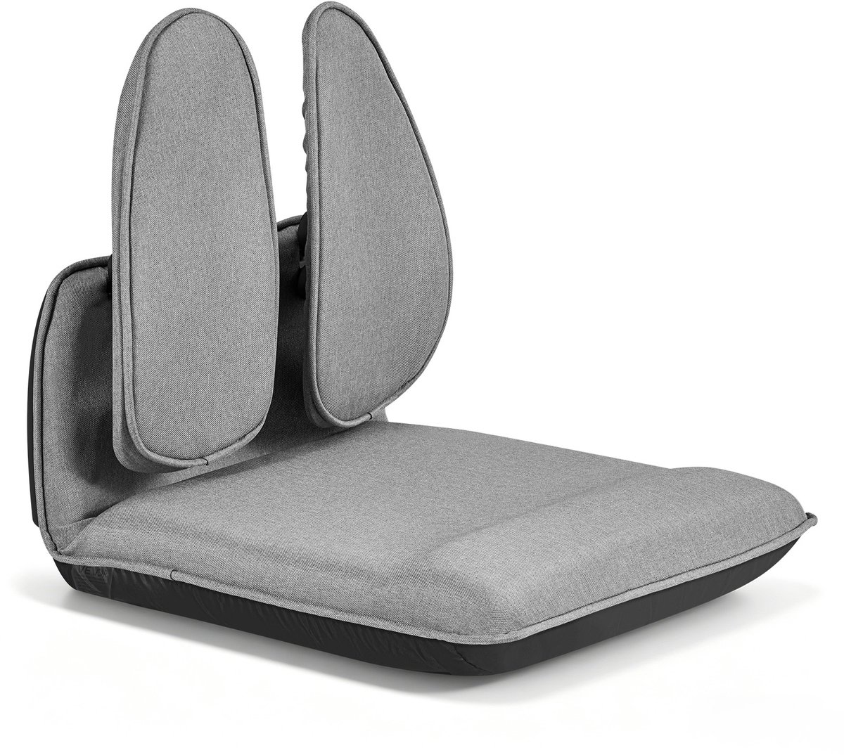 Vevor Vloerstoel, 5-Voudig Verstelbaar, Vloerfauteuil met Ergonomische Rugleuning, Metalen Frame, Schuim- en Linnen Bekleding, Multifunctionele Vloerstoel om Te Lezen en Te Ontspannen, Grijs