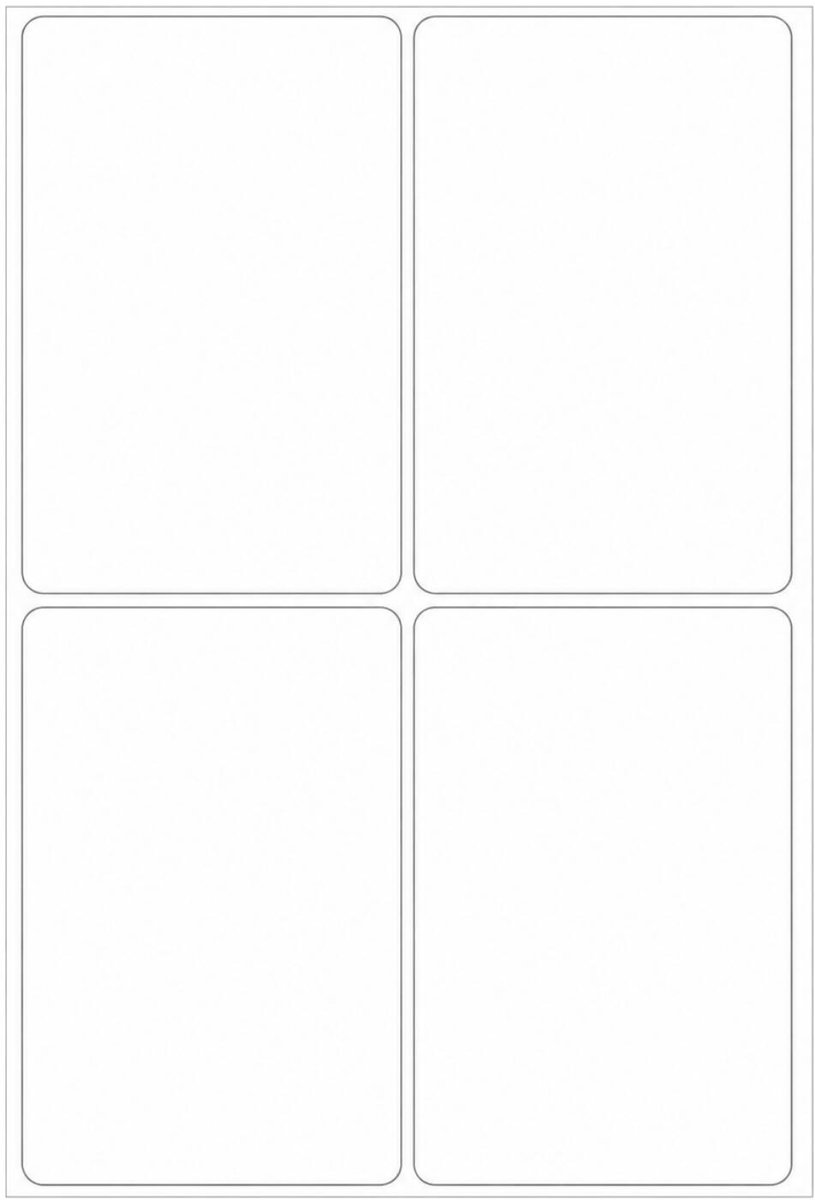 Herma weckpot etiketten - wit - 52 x 82 mm - 96x stickers - krijtbord etiketten / diy etiketten