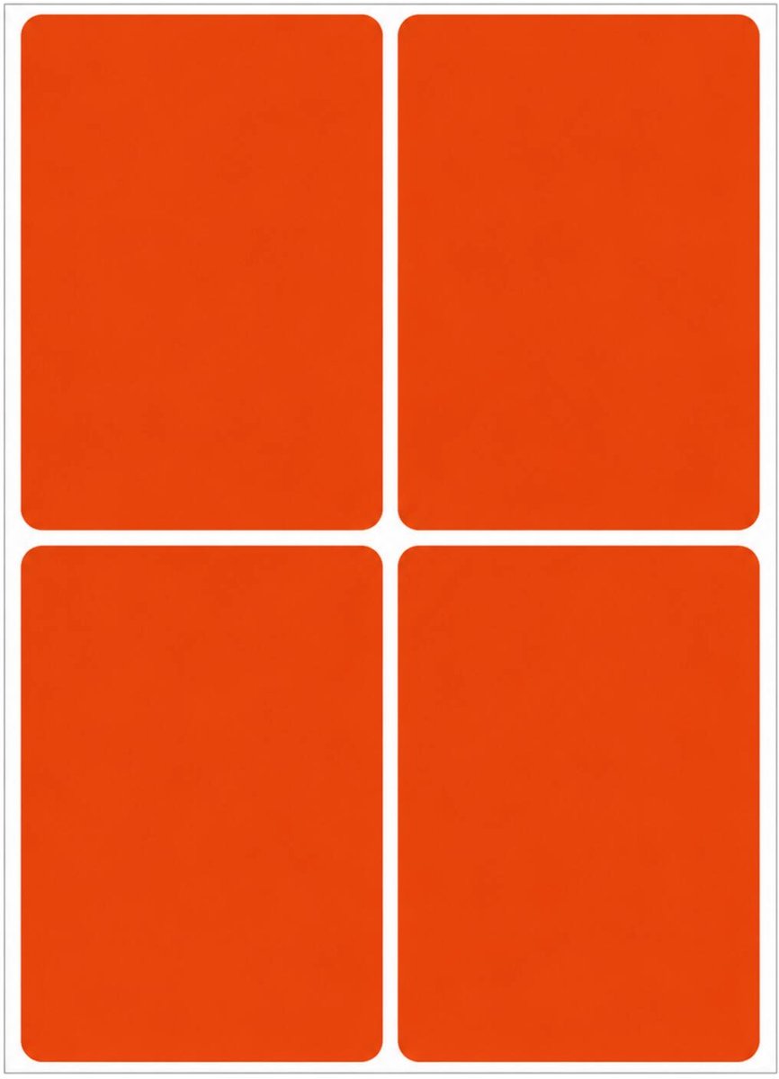 Herma weckpot etiketten - rood - 52 x 82 mm - 128x stickers - krijtbord etiketten / diy etiketten