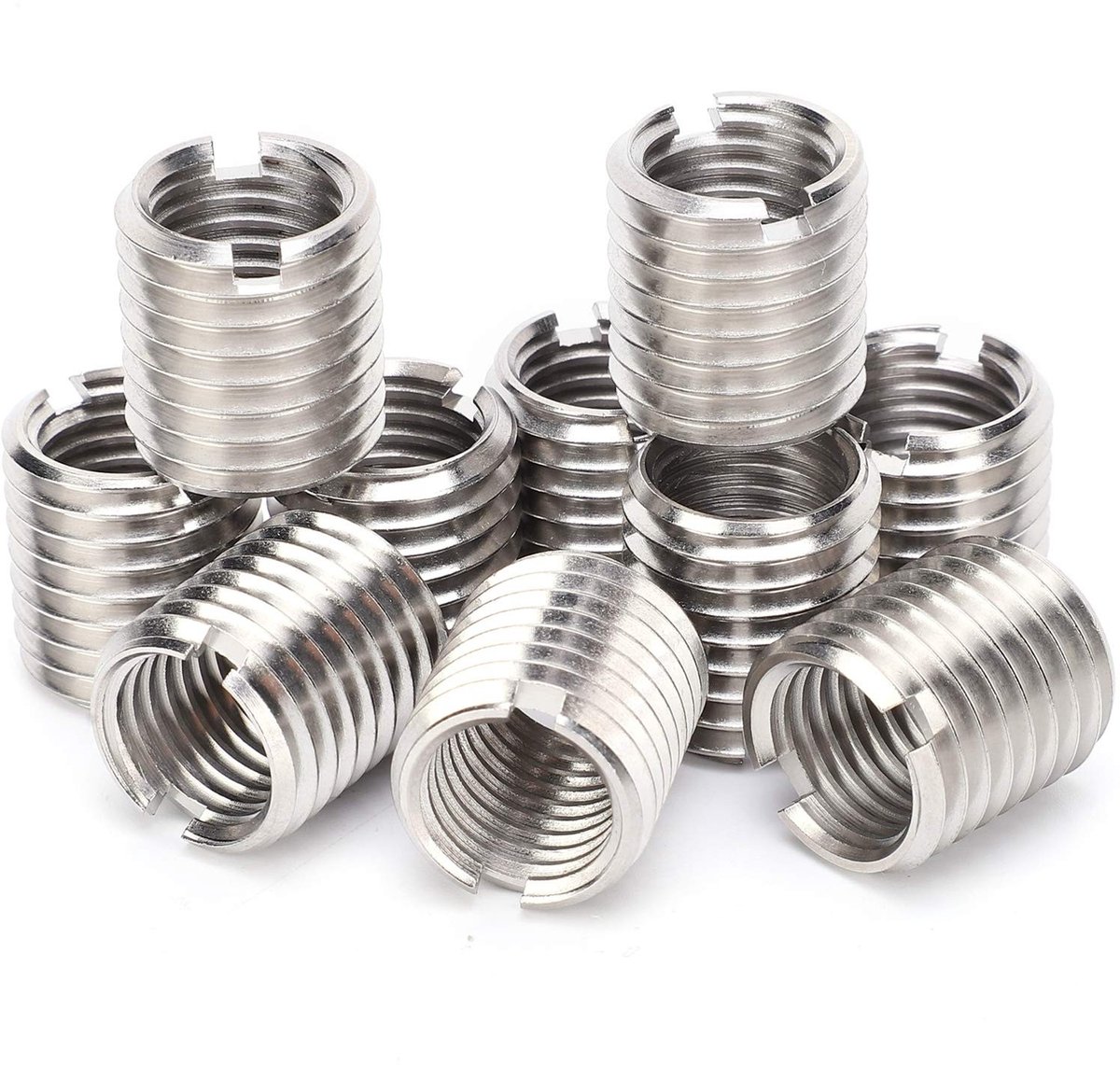 Dailygoods- Reductie Moer Set van 10 - Roestvrij Staal M16/M20 - Vrouwelijke Buitendraad - Draad Reparatie - Brede Toepassing - Stevige Verbinding - Draadmoer