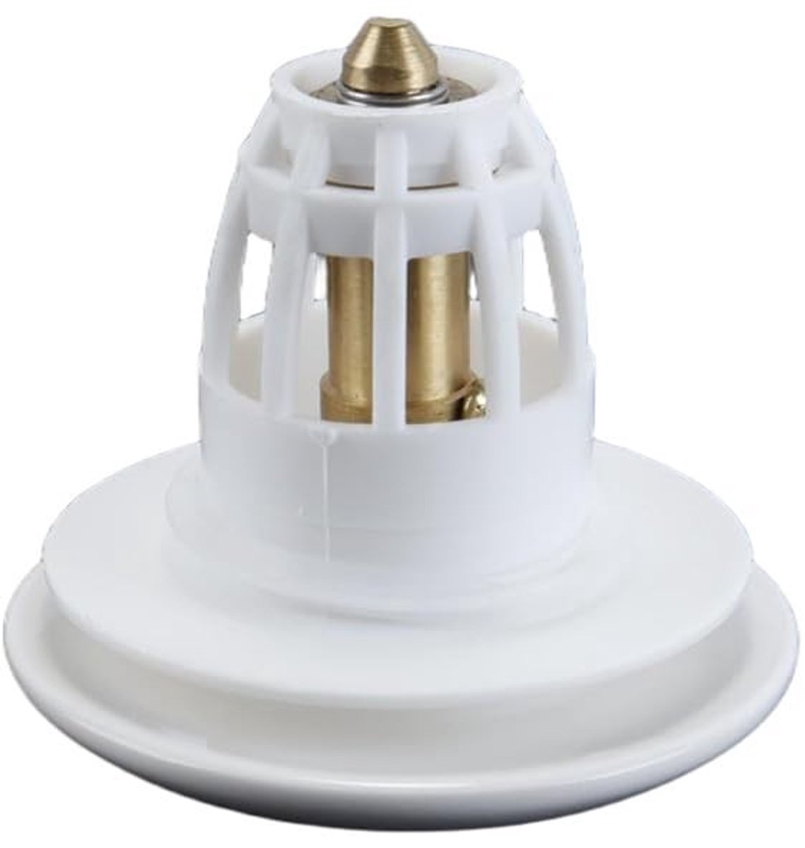 Dailygoods- Gootsteenafvoerklep met pop-upplug - Afvoerplug met reductierubberring - Verwijderbaar filter - Eenvoudige installatie - Keramiek/koper - Afmetingen 8,1 x 6 cm