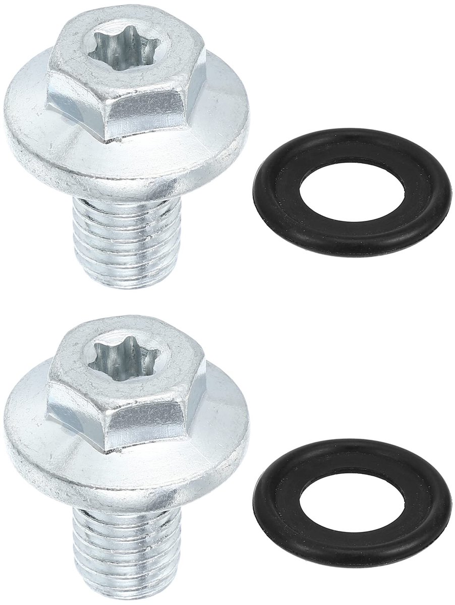 Dailygoods- Afvoerplug Zilverkleurig - Olie Afvoerplug - M12x1.75 - Staal - Eenvoudige installatie - Goede afdichtingsprestaties - Olieplug