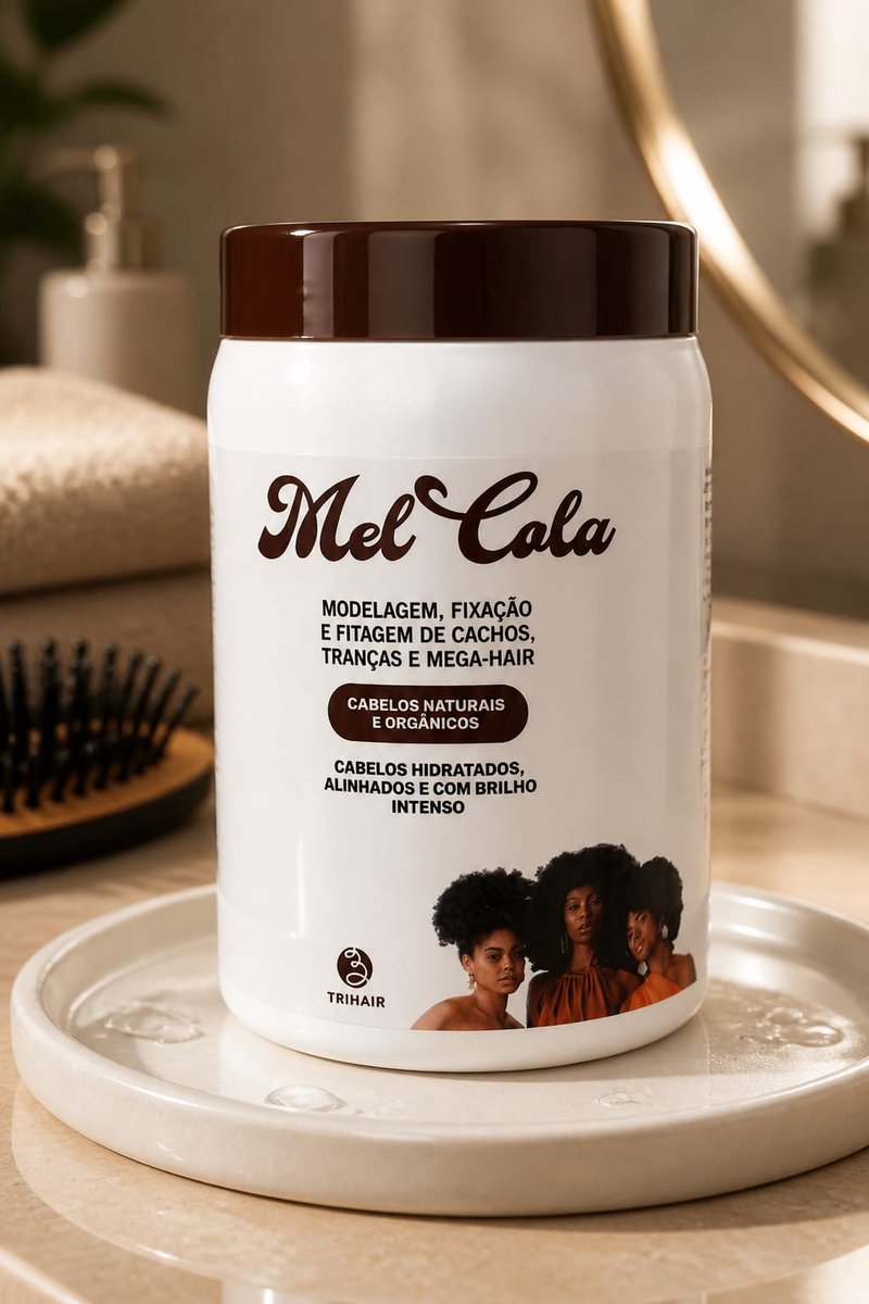 Mel Cola Styling Gel 1Kg – Krullengel & Vlechtgel – Voor Krullen, Vlechten en Mega Hair – Sterke Fixatie & Glans