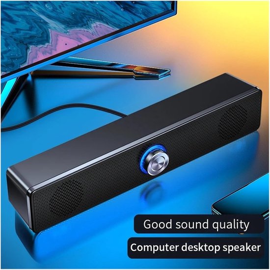 Home Theater Soundbar - Computer speaker - Films Muziek Games - Sterke Bas - Compact Design - Zwart van home — afbeelding 2