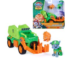 PAW Patrol - De Dino Film - Rocky Dino Rescue Recycler met geheim vak en werkende klauw, 2 actiefiguren en voertuig