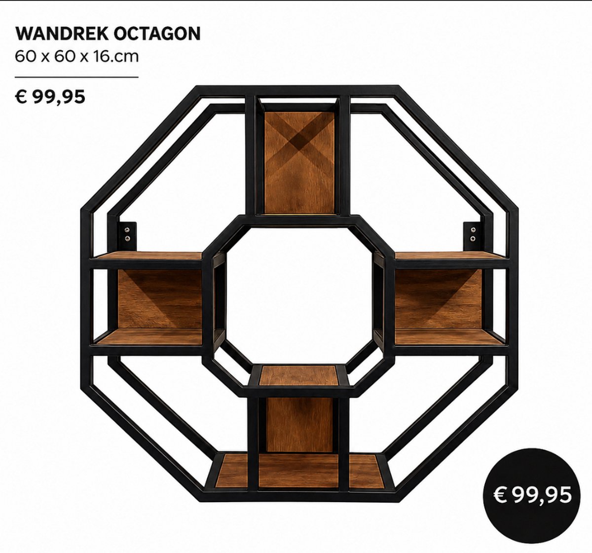 Wandrek Octagon 8 hoekig