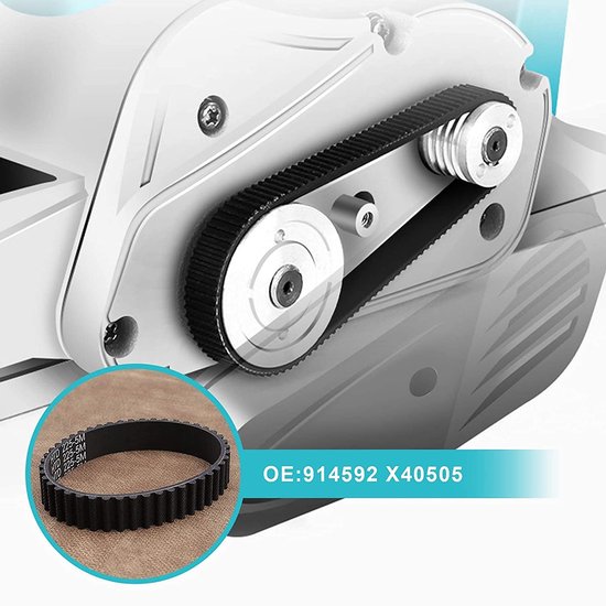 JHUBERS- Aandrijfriem 9mm - Rubber - Vervangingsriem - Geschikt voor KW715/ KW713/ BD713 - Schokbestendig - Kwaliteitsgarantie - Tandriem van Jhubers — afbeelding 3
