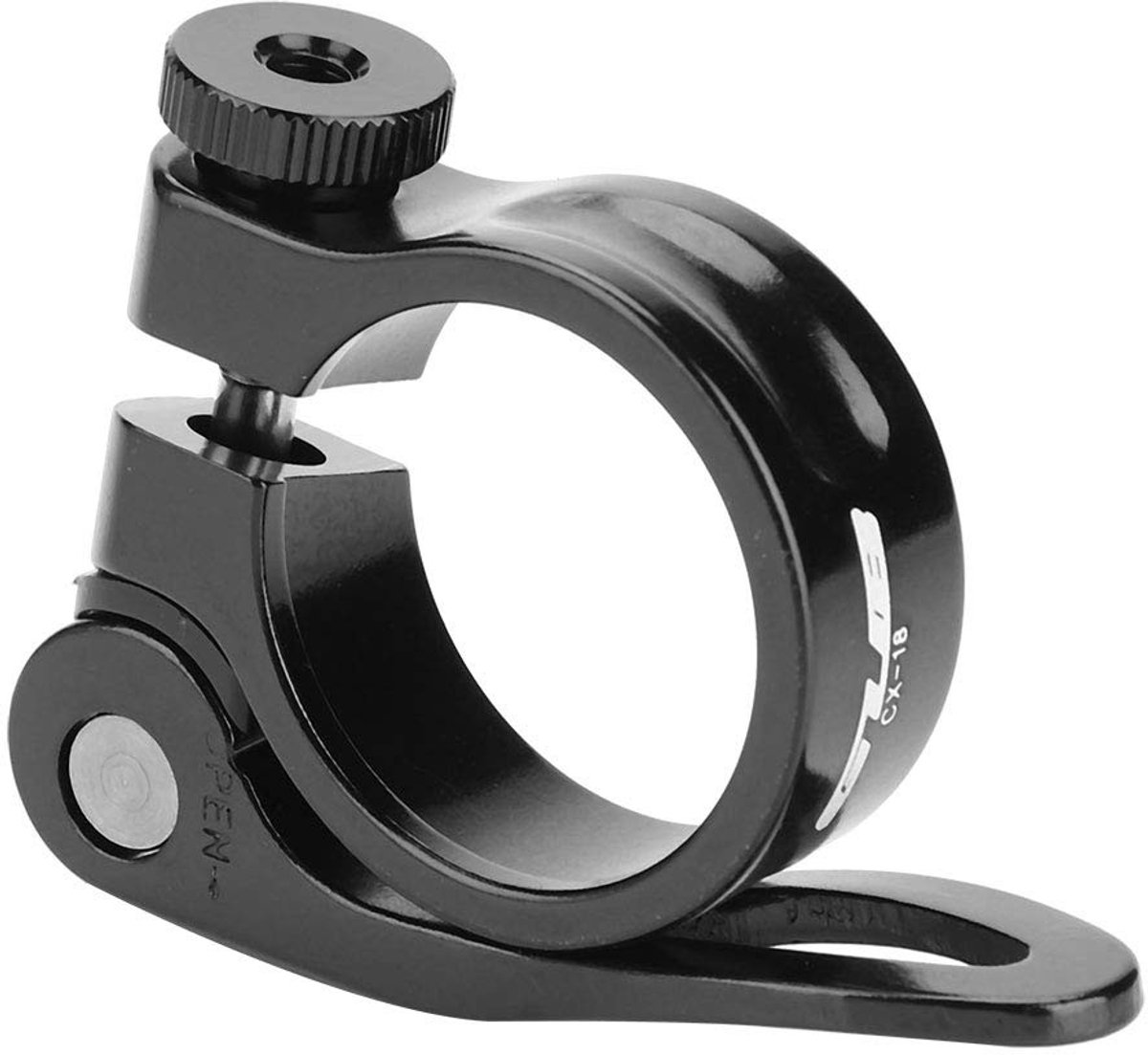 Dailygoods- Zadelpenklem 31,8 mm - Snelsluiting - Aluminium - Geschikt voor 27,2/28,6 mm - Lichtgewicht - Duurzaam en roestvrij - Zadelpen