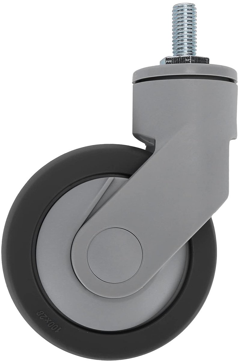 Dailygoods- Zwenkwielen 4-inch - Zwenkwielen met M12-draad